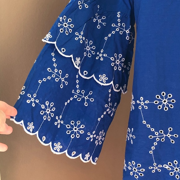 ⭐️ Vero Moda Patrice Embroidered Eyelet Bell Sleeve - Picture 4 of 16